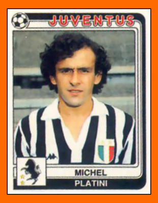 Michel PLATINI Panini Juventus Turin 1987