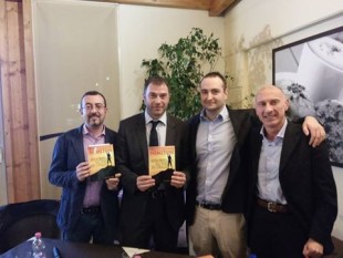 Da sinistra Pierluigi Spagnolo, Antonio Rossi, Alessandro Manzo e Roberto Giacomelli