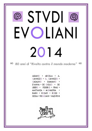 La copertina di Studi Evoliani 2014