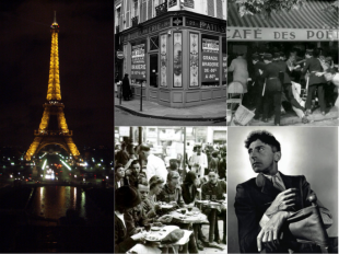Parigi e Cocteau in basso a destra