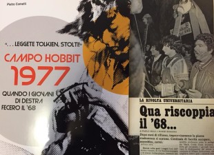 La copertina del saggio "Campo Hobbit 1977"